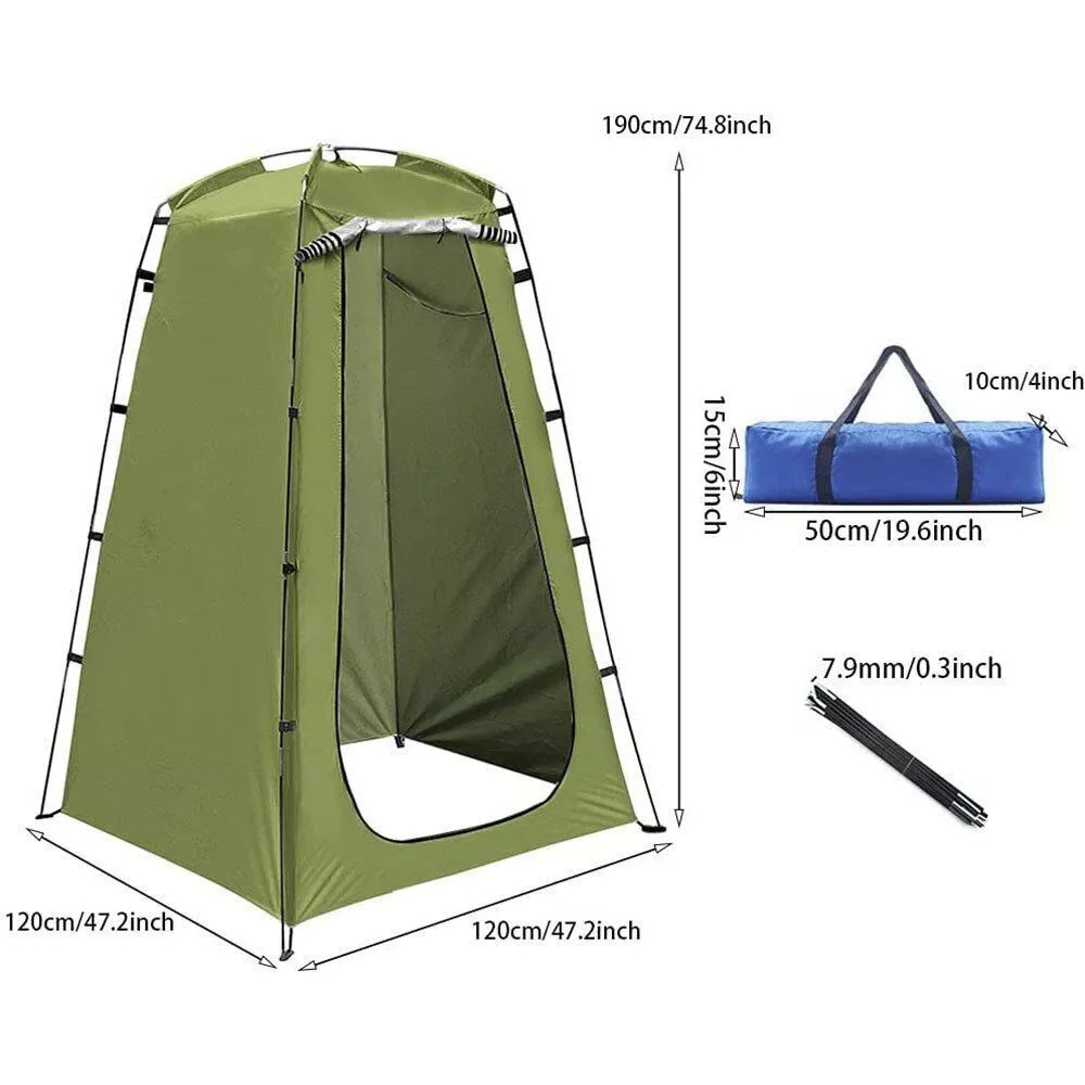 Portable Toilet Kit Adults, Pop Up Privacy Tent, X Large Camping Folding Toilet,