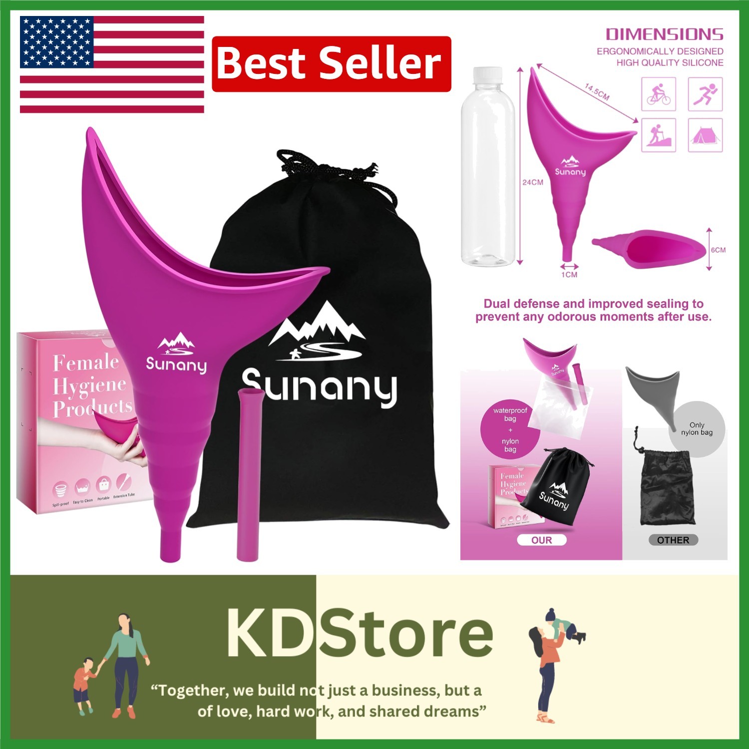 Travel-Friendly Female Urinal with Silicone Funnel – Comfort & Hygiene Anytime