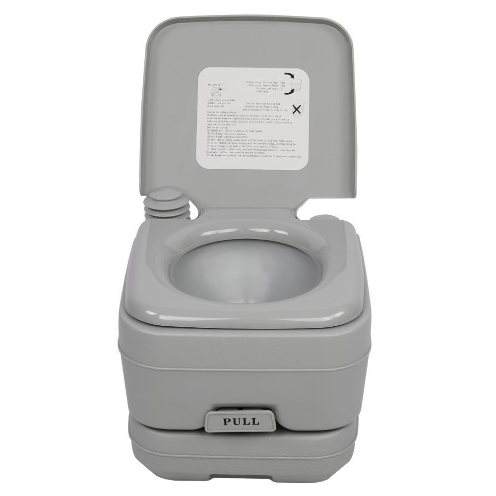 2.8 Gallon Portable Camping Toilet Flush Porta Vehicle Boat Toilet Potty