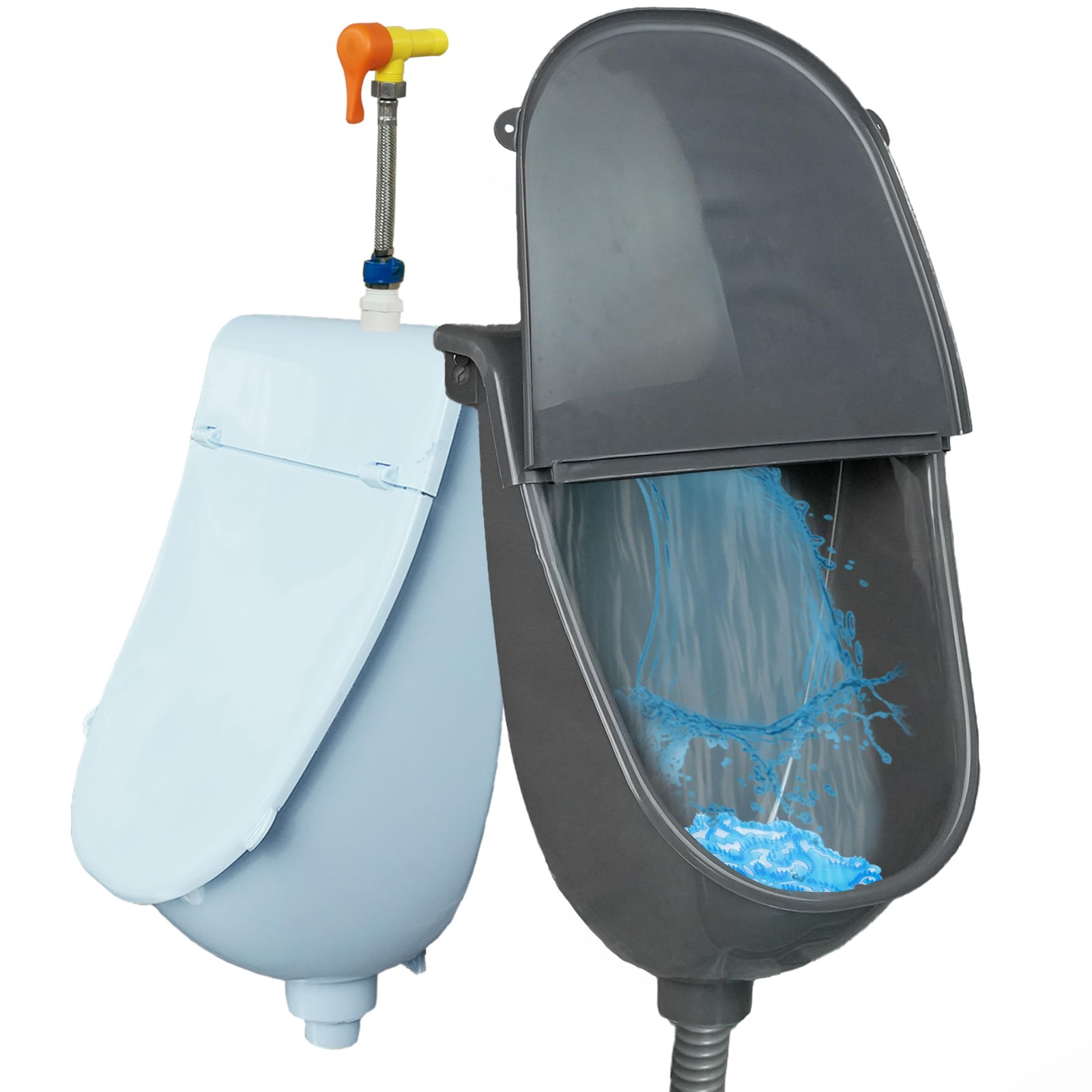 Wall Mounted Commercial Urinal With Cover Bathroom Washout Urinal for Men