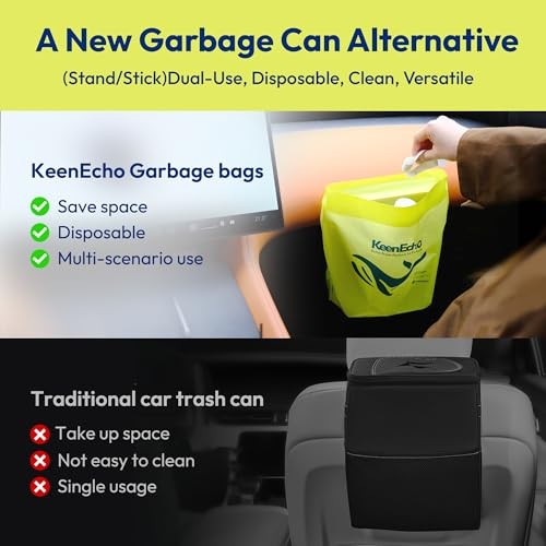 Disposable Car Garbage Bin Bags, Vomit Trash Bags made 20 Count (Pack of 1)