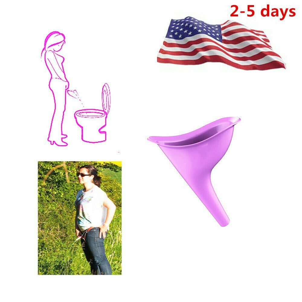6PCS Portable Female Woman Ladies She Urinal Urine Wee Funnel Camping Travel Loo