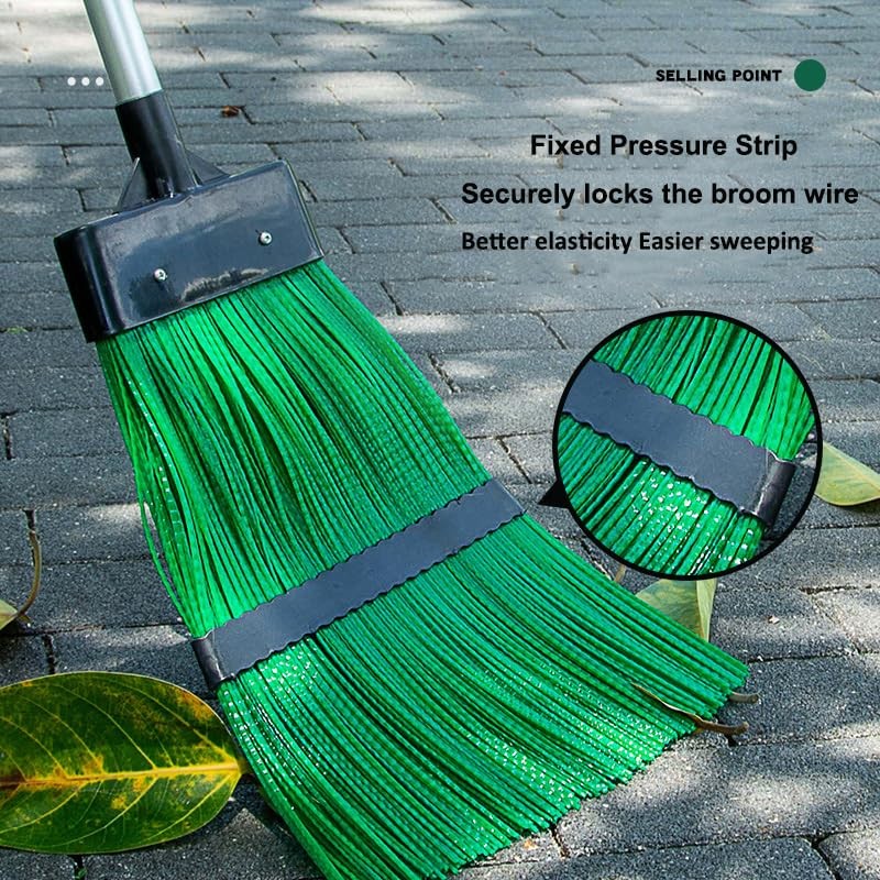 Courtyard Broom-Heavy Duty Broom Long Handle Outdoor Commercial Angle Broom