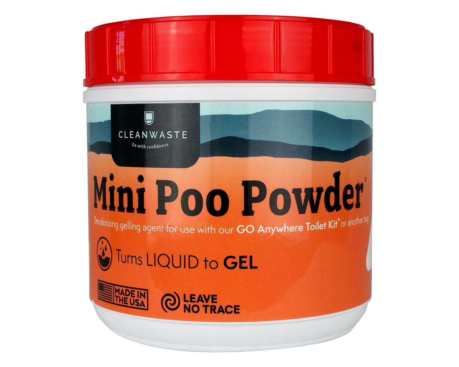 Portable Mini Poo Powder Deodorizing Waste Treatment 55 Scoops Pee and Poop…