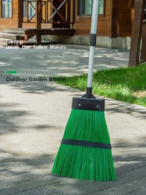Courtyard Broom-Heavy Duty Broom Long Handle Outdoor Commercial Angle Broom