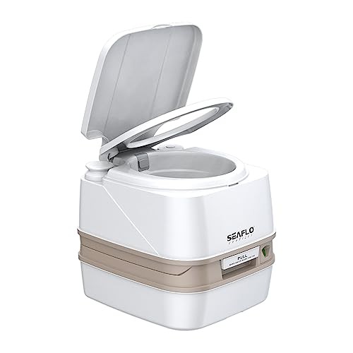 12L Premium Portable Travel Toilet – 3.2 Gallon Waste Tank, 2.6 Gallon Fresh