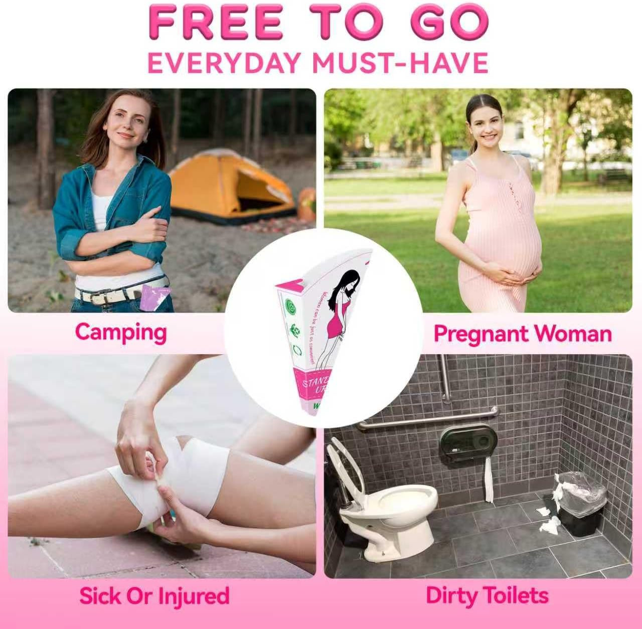 Disposable Pee Funnel for Women Portable Female inals for Travel & Camping Hi…