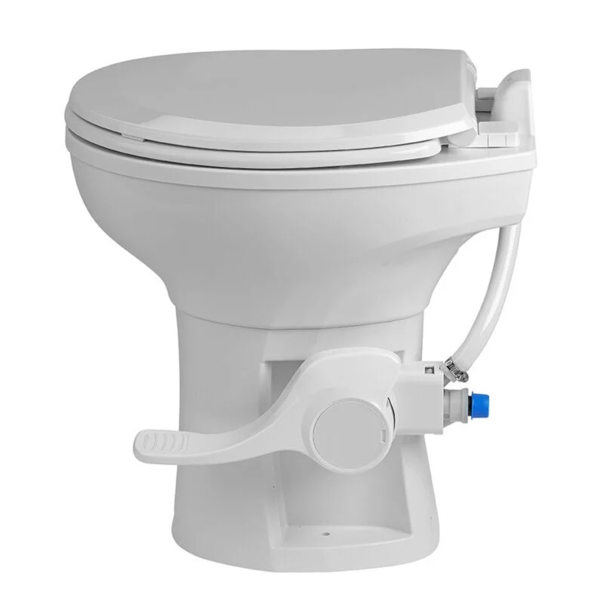 Voyager Plus 78000092 High Profile RV Toilet with Plastic Bowl- White