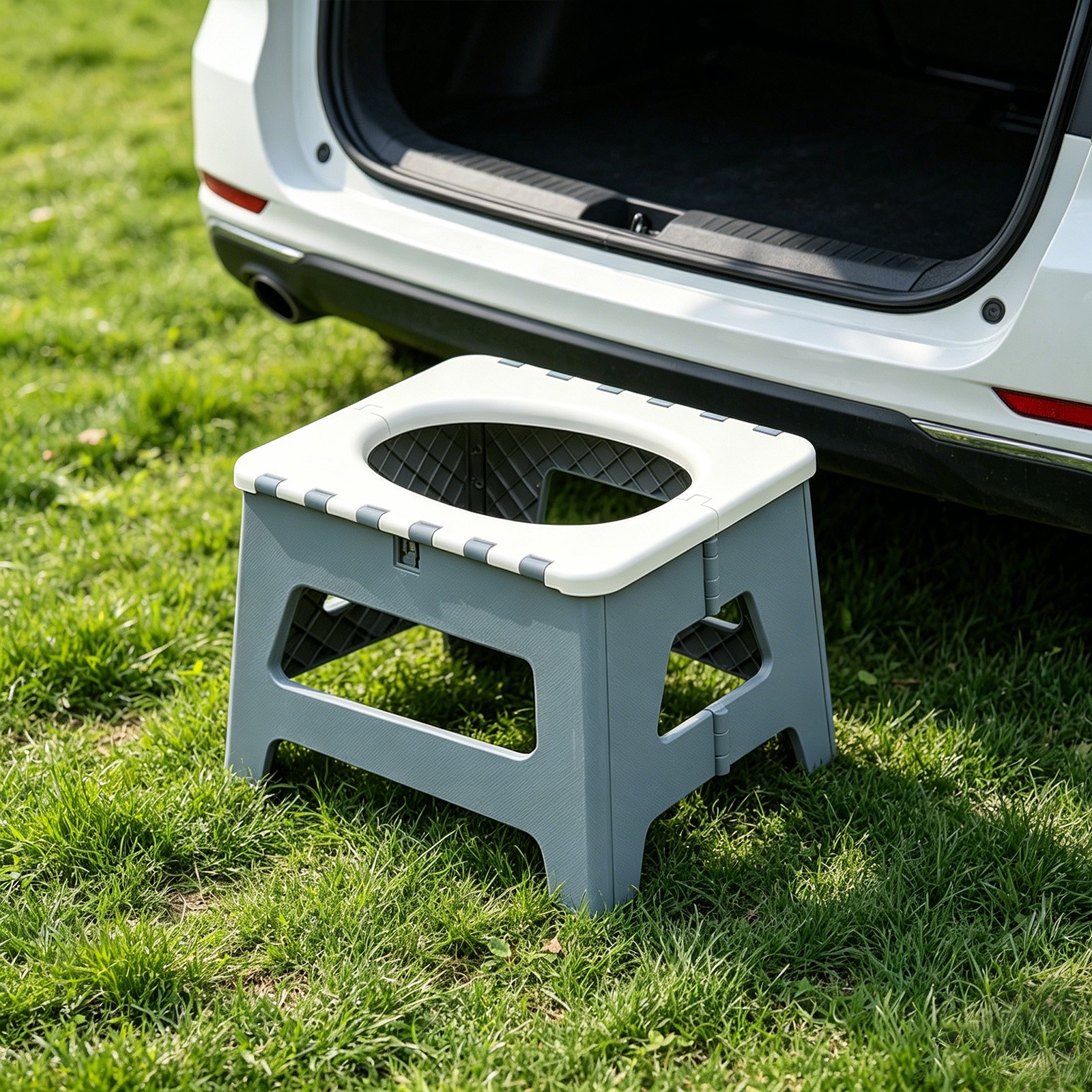 Folding Travel Toilet Portable Camping Toilet Outdoor Emergency Toilet US Ship