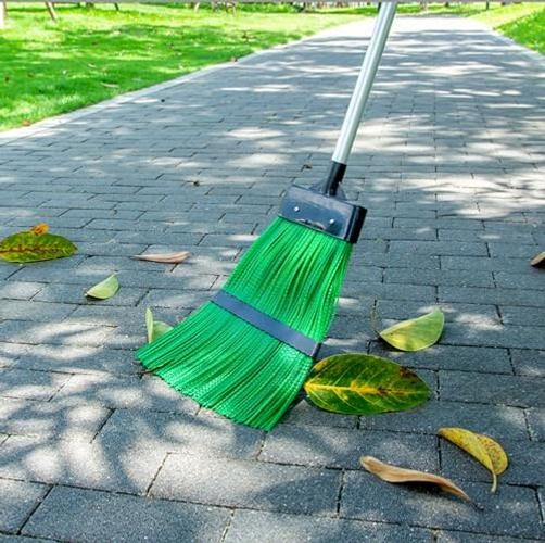 Courtyard Broom-Heavy Duty Broom Long Handle Outdoor Commercial Angle Broom