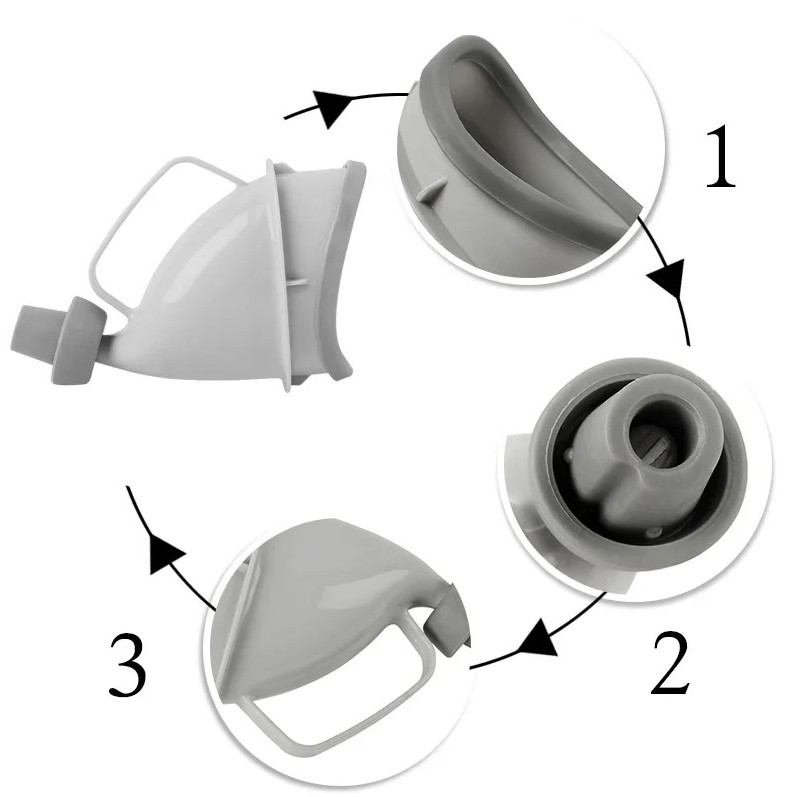 1pc Portable Unisex Urinal Funnel Outdoor Travel Camping Toilet Aid – NEW