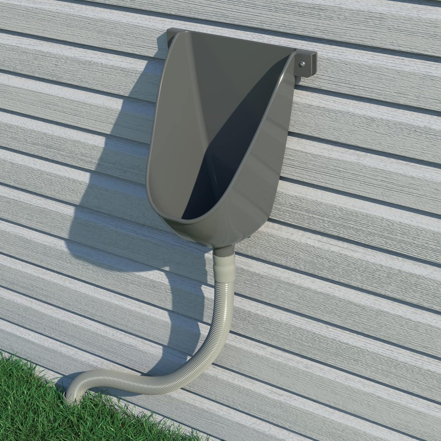 Waterless Outside Toilet Urinal With Hose Urine Diverter Urinal For Men Bathroom