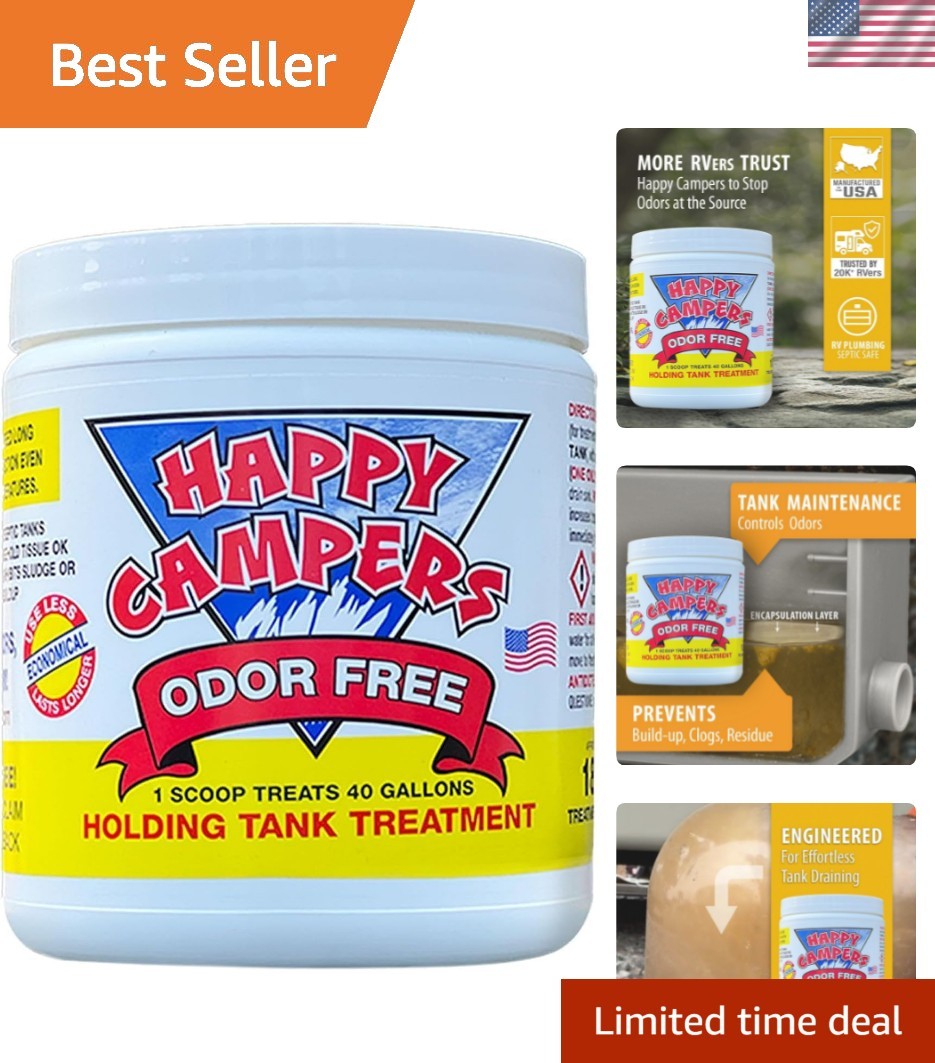 RV Toilet Treatment – Powerful Odor Control, Long-Lasting RV Tank Treatment -…