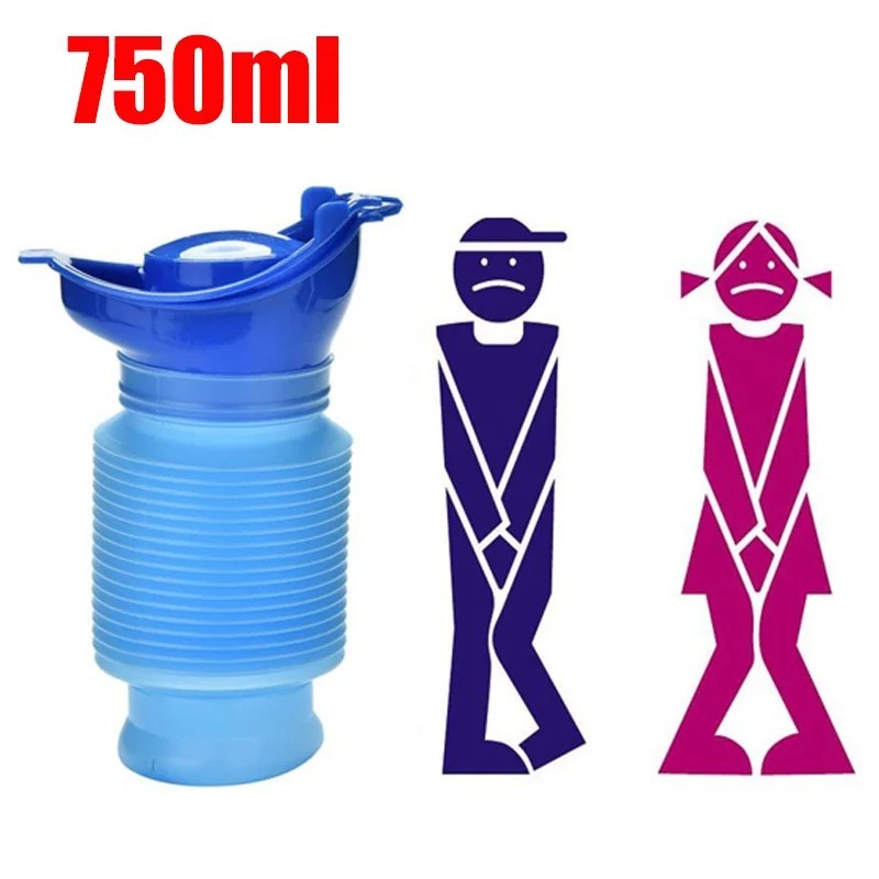 Male Female Portable Urinal Travel Camping Car Toilet Pee Bottle Emergency Kit