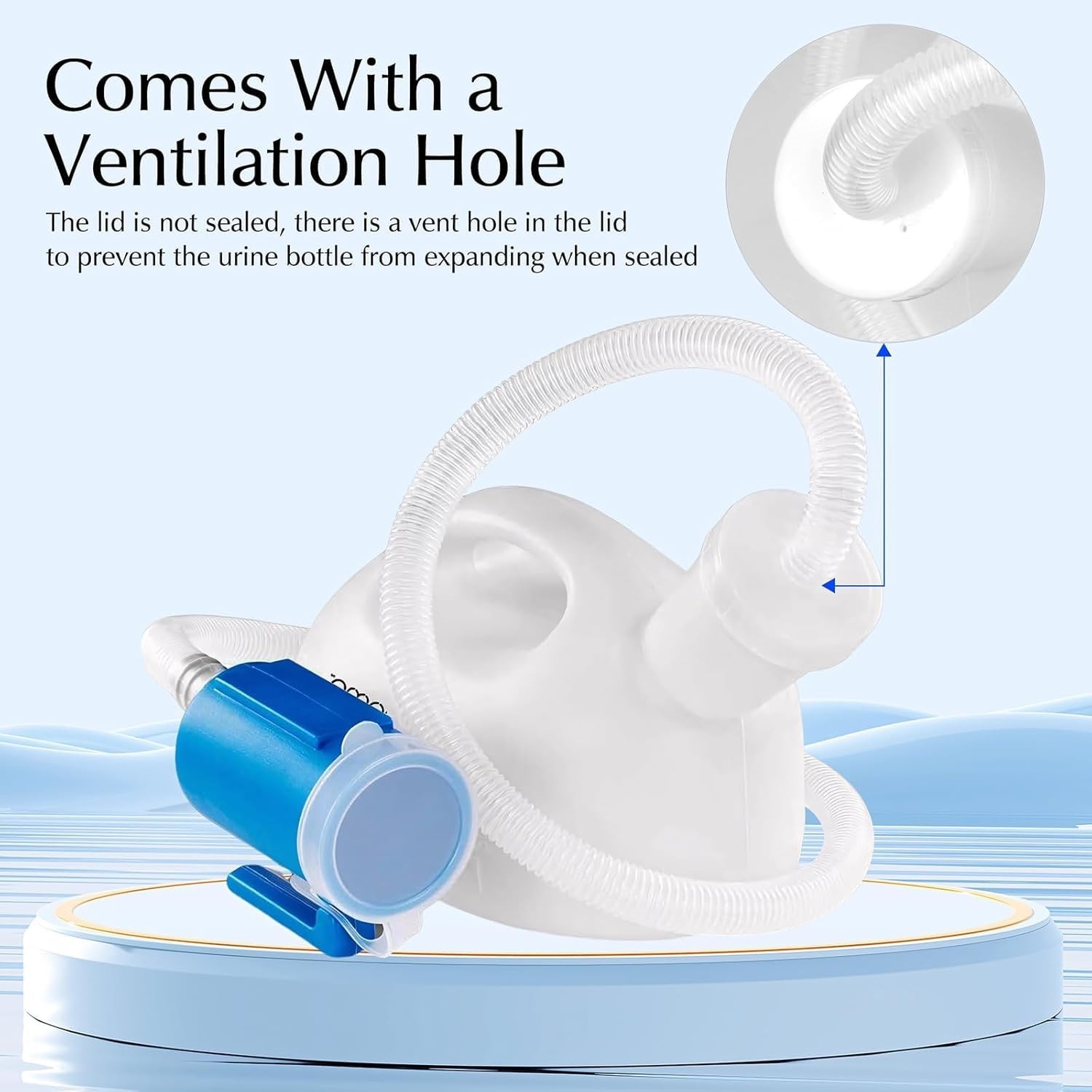 Lightweight & Easy-Clean Male Urinal – Reusable, Spill Resistant Plastic Bottle