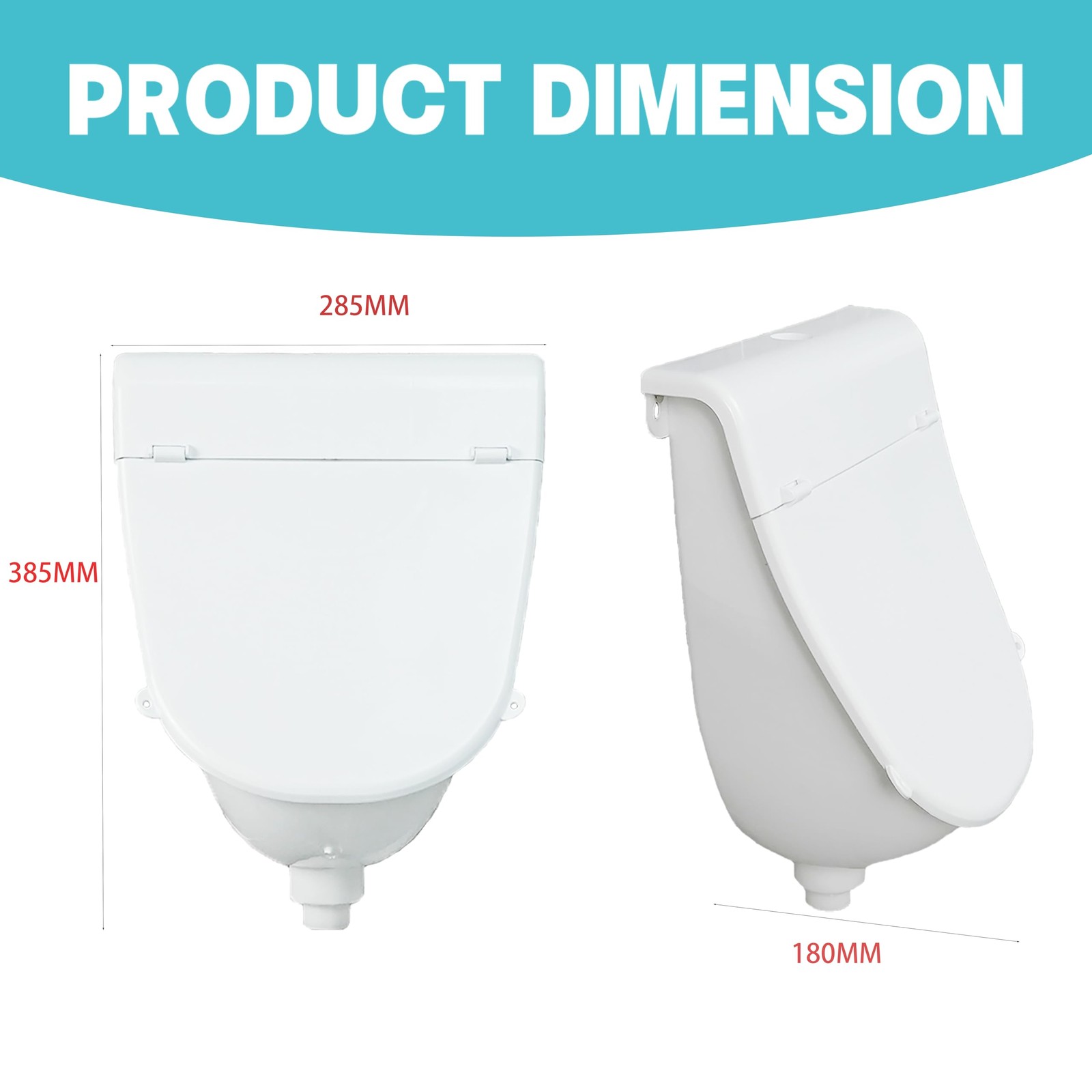 Wall Mounted Commercial Urinal With Hinged Cover Bathroom Washout Urinal for …