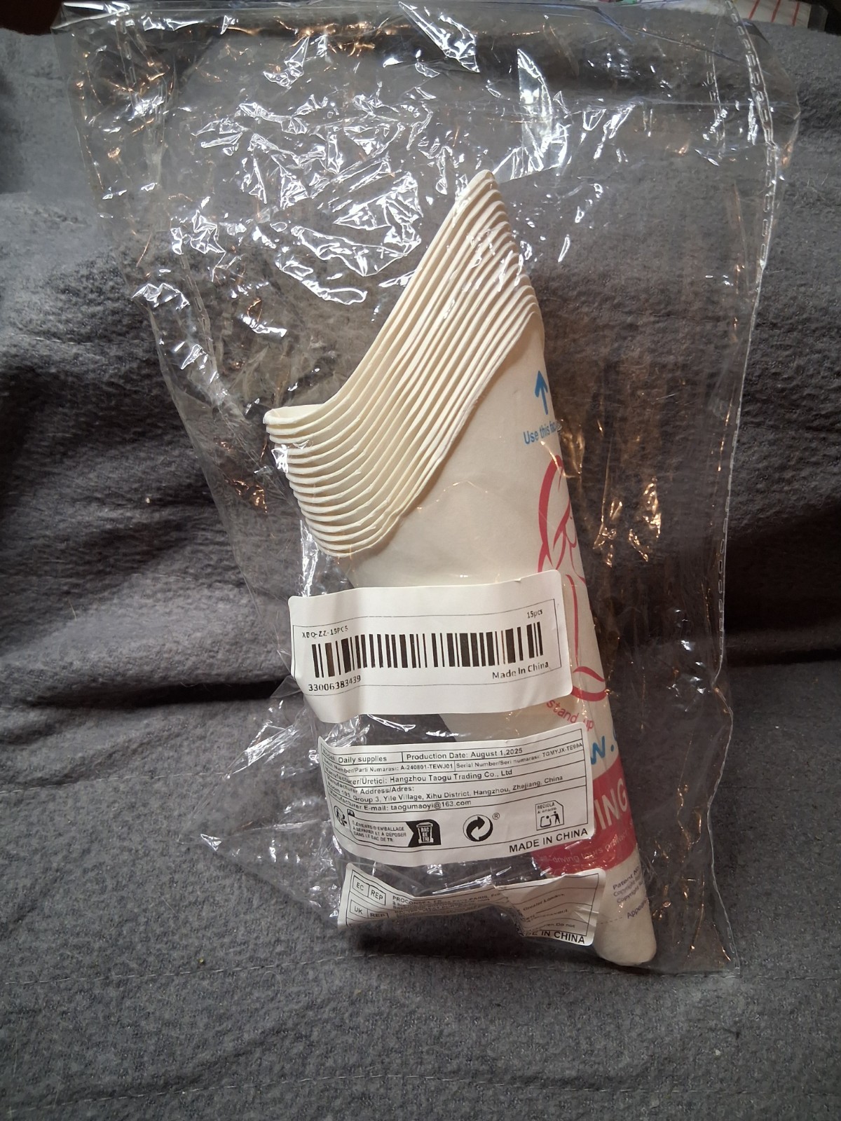 Disposable Pee Funnel Female Urination Device Portable Urinal 15 Pack