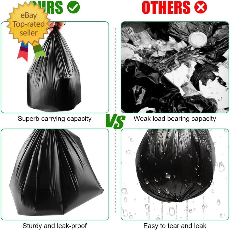 Camping Toilet Bags, 120 PCS (6 Roll) Portable Toilet BagsThickened Toilet Waste
