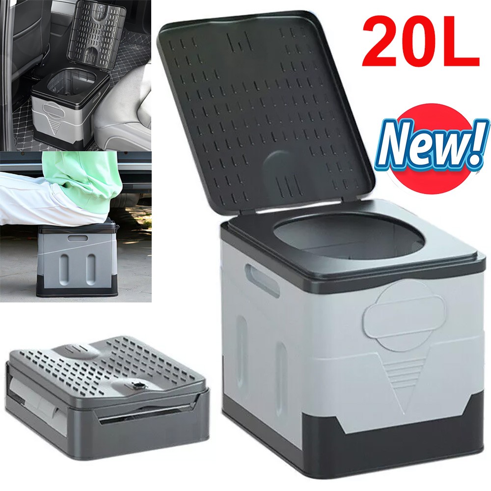 Portable Toilet and Privacy Tent for Adults, Pop Up Potty Tents Outdoors Toilets