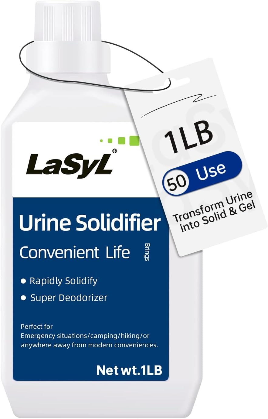 LaSyL Super Absorbent Powder – 50/100/200 use, Solidify & Gel Urine in 1 Min, De