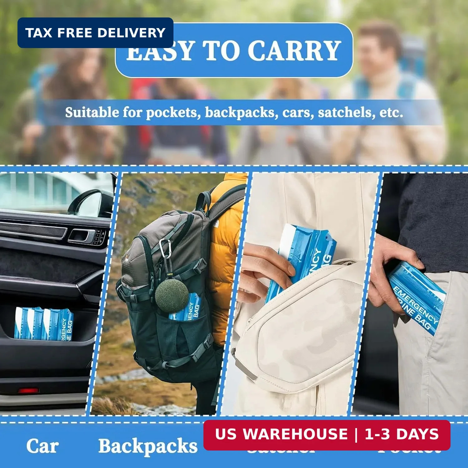 12 PCS Disposable Urine Bags,900ML Pee Bags for Travel for Women and Men, Portab