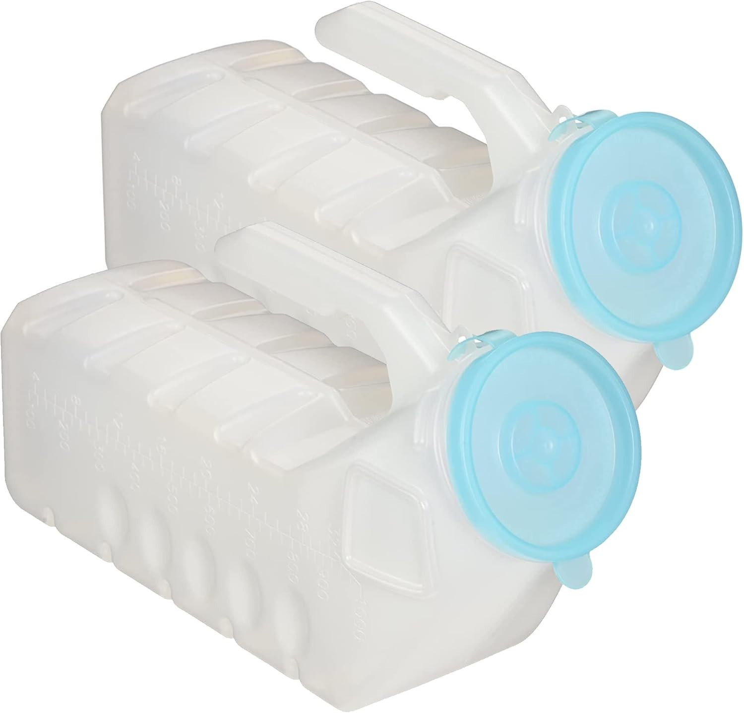 Durable 1000ml Pee Bottles for Men, 2-Pack – Leak-Proof with Ergonomic Handle