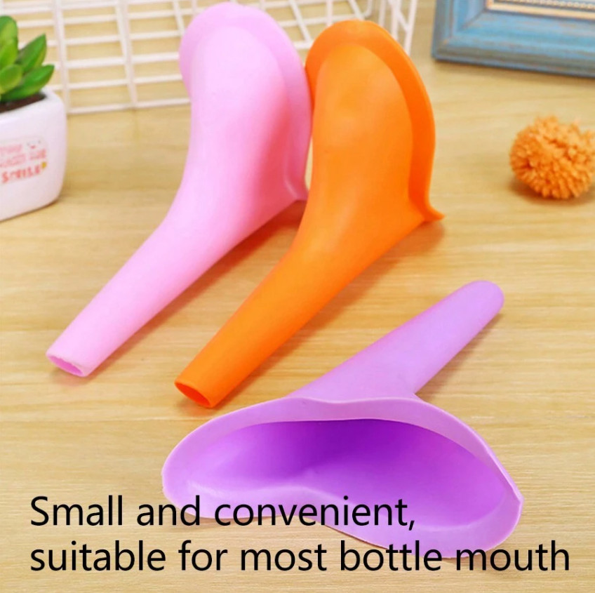 2Pcs Portable Female Ladies Urinal Funnel Camping Travel Toilet Stand Pee Device
