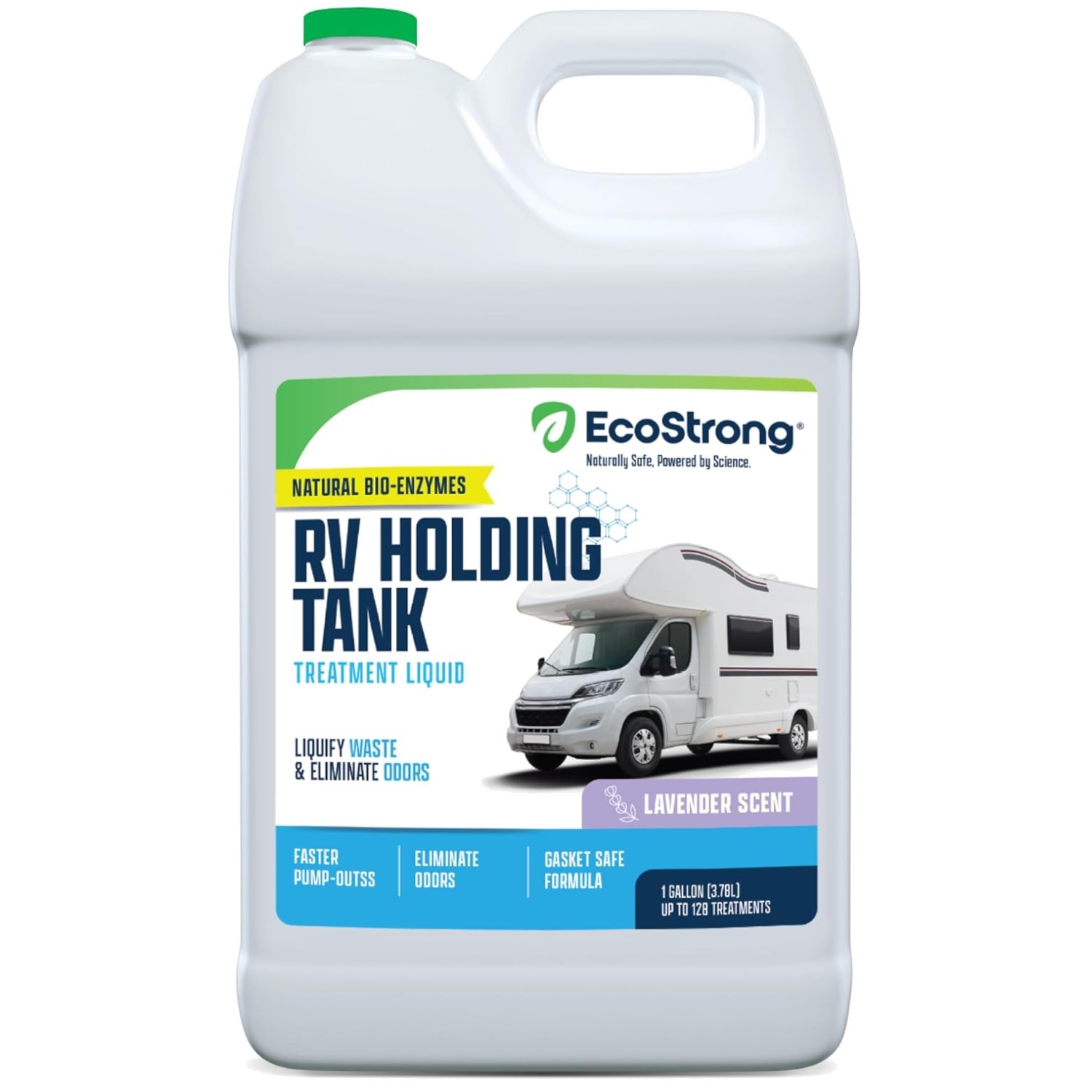 RV Toilet Treatment Liquid – Odor Eliminator, 128 Treatments