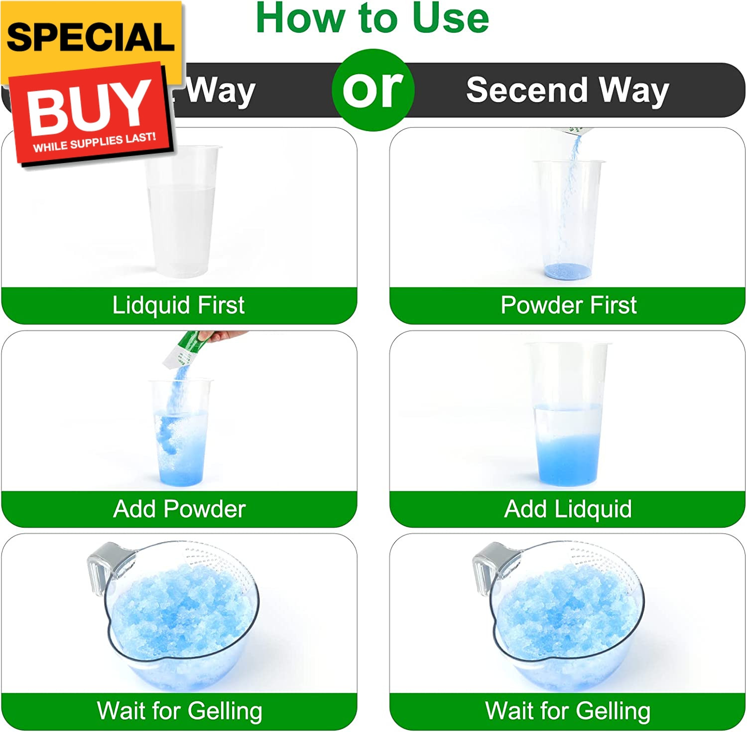 25Pack Poo Gel for Portable Toilet, Camping Toilet Chemicals Degradable Absorben