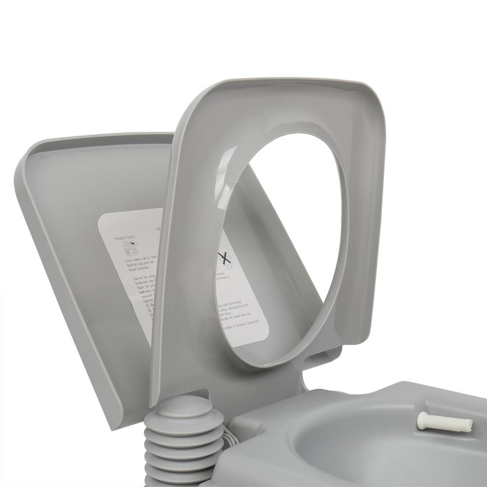 Portable Toilet 10L 2.6 Gallon Camping Toilet Flush Travel Potty Indoor/Outdoor