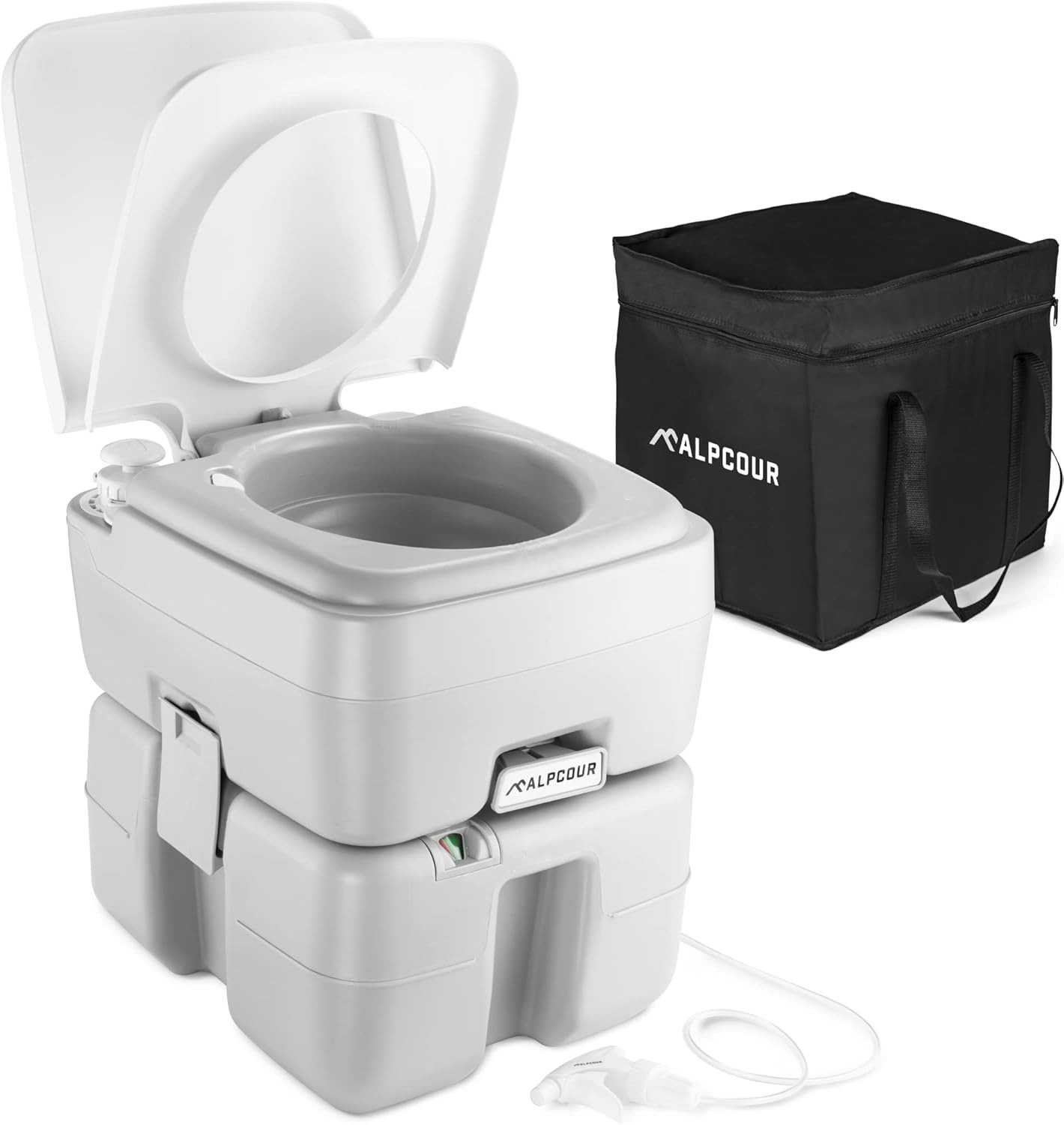Portable Toilet – Compact Indoor & Outdoor Commode W/Travel Bag for Camping, RV,