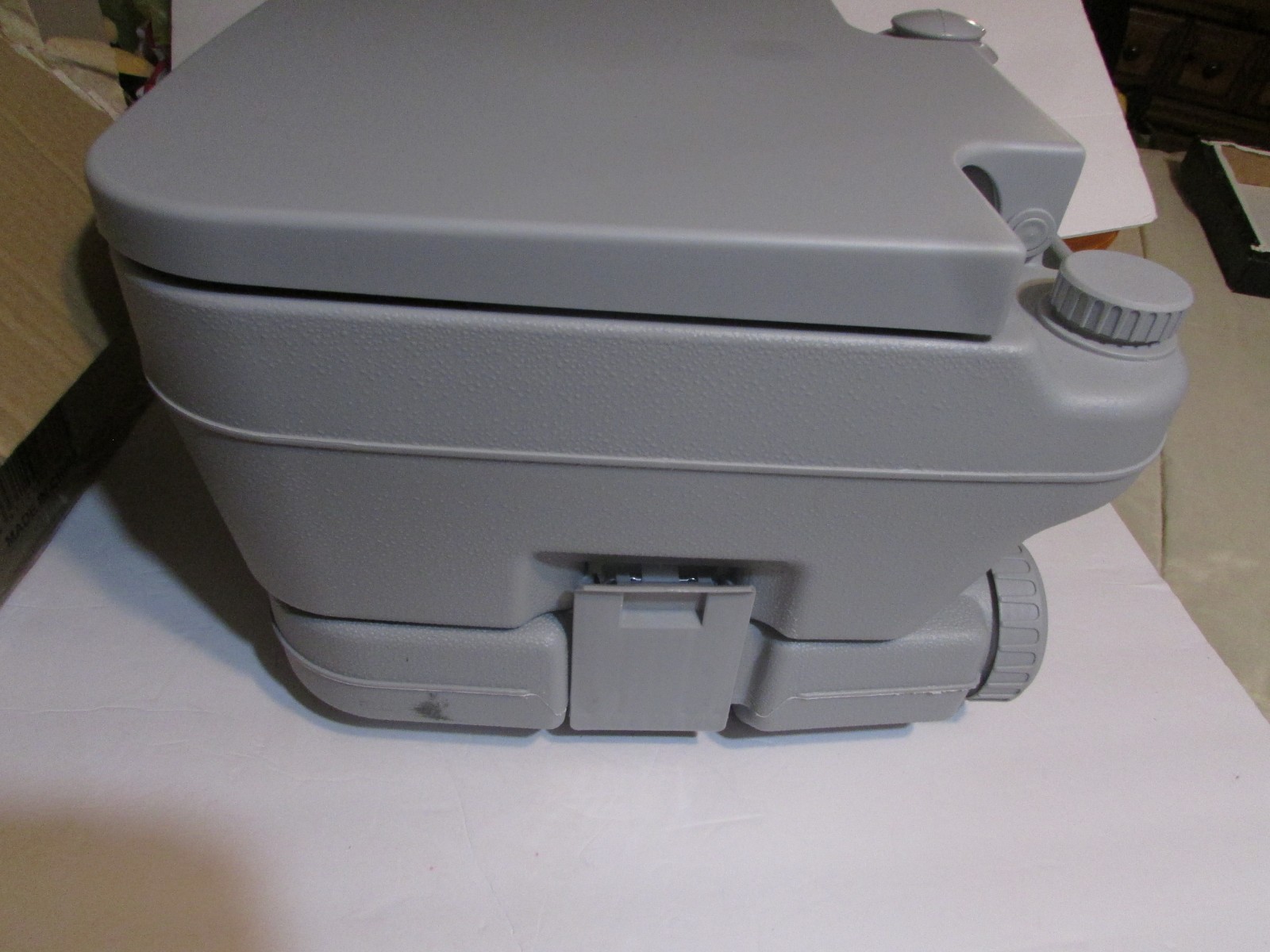 Sandinrayli RV Portable Toilet Light Gray TY91Y0181 Up to 440 lbs Compact Design