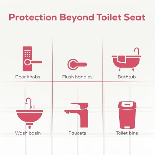Evereve Pee Secure Toilet Seat Sanitizer Spray Jasmine Lemon Pack of 2 x 100ml