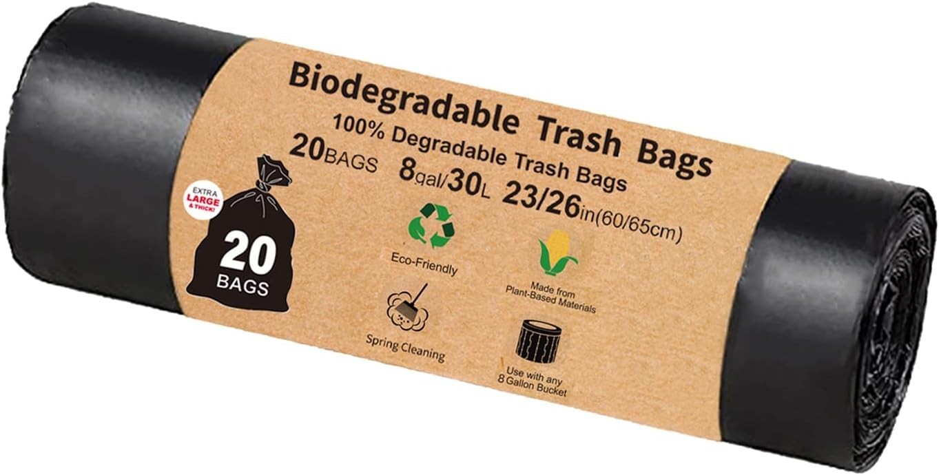 Camping Toilet Waste Bags – 20 Count Compostable 8 Gallon Bags for Easy Disposal
