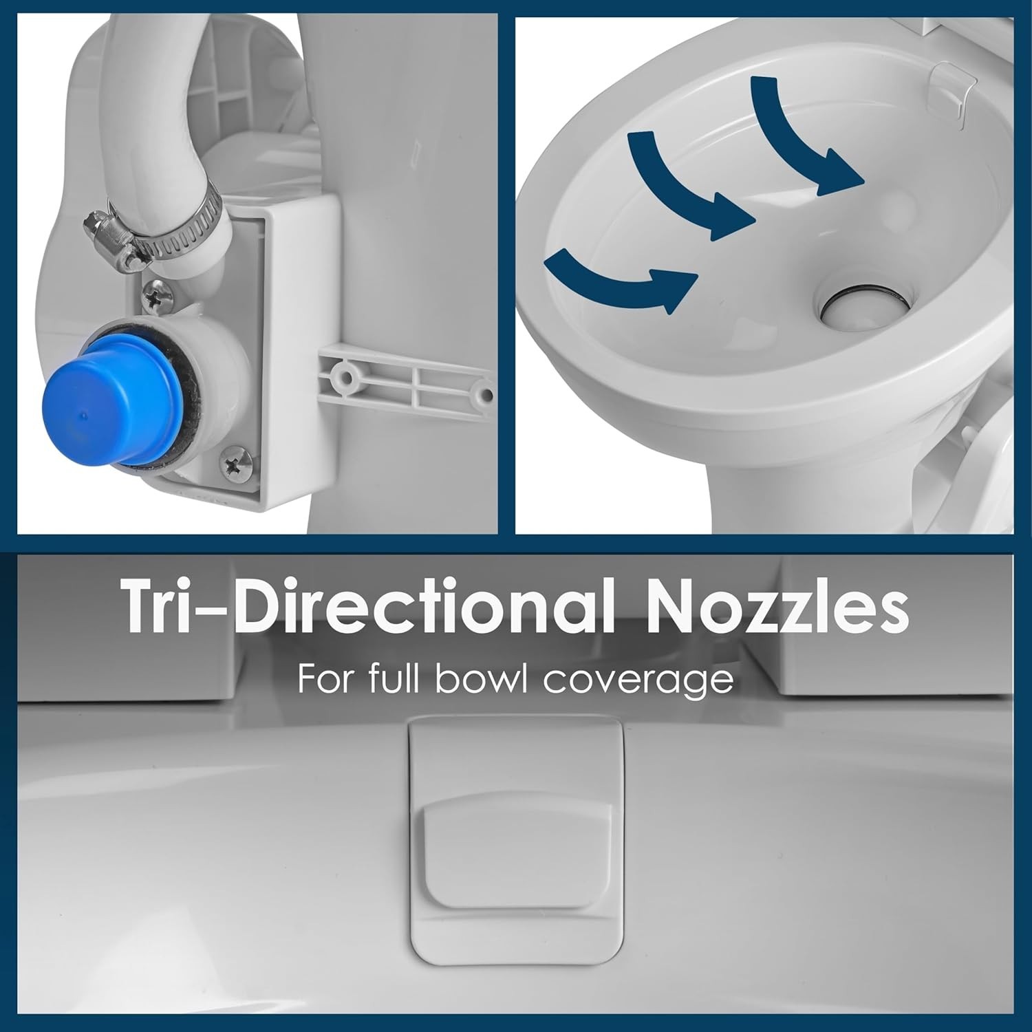 Voyager RV Toilet with Freezable Water Valve – Perfect for Winter Use!