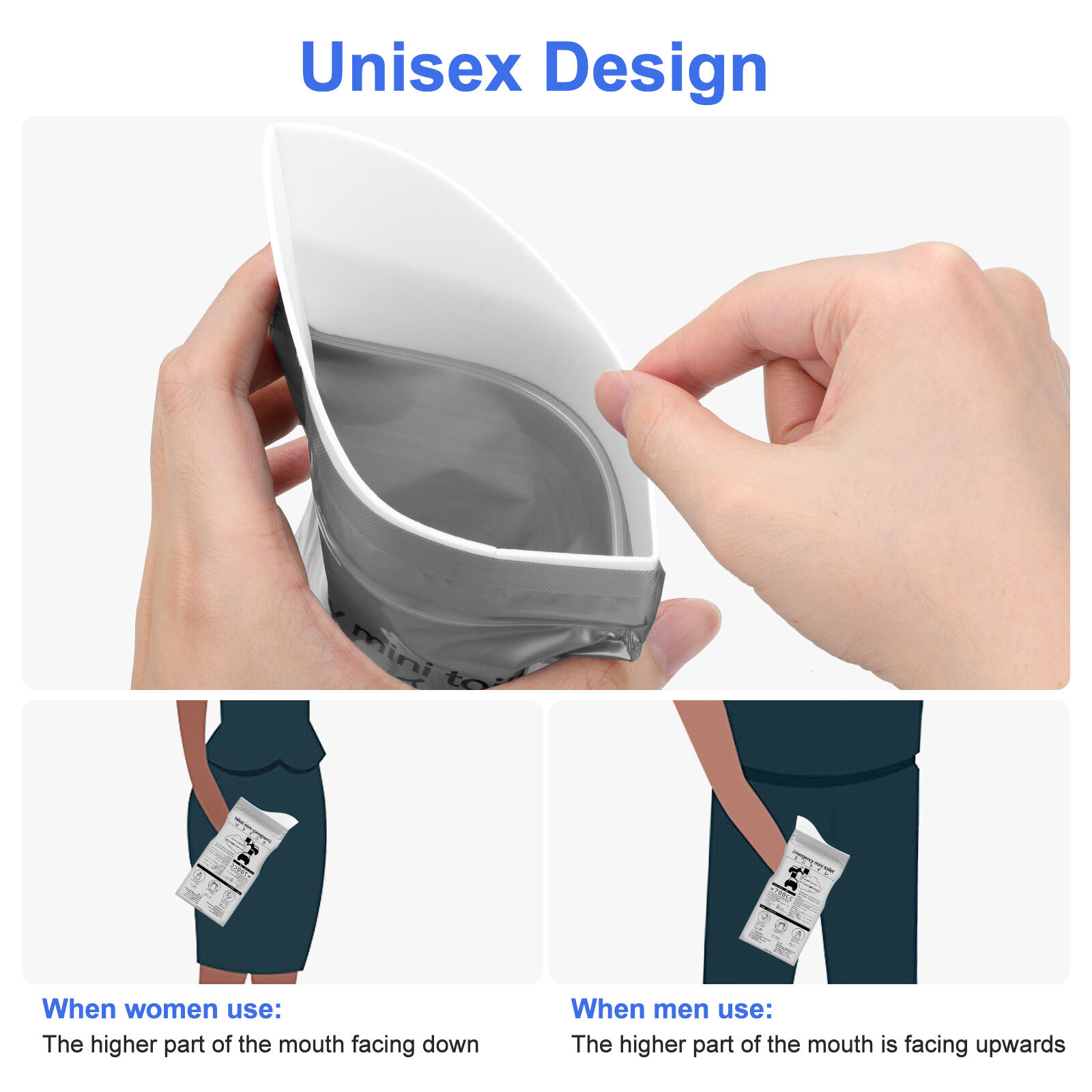 20pcs Disposable Emergency Urinal Bag Portable Travel Vomit Bag for Camping