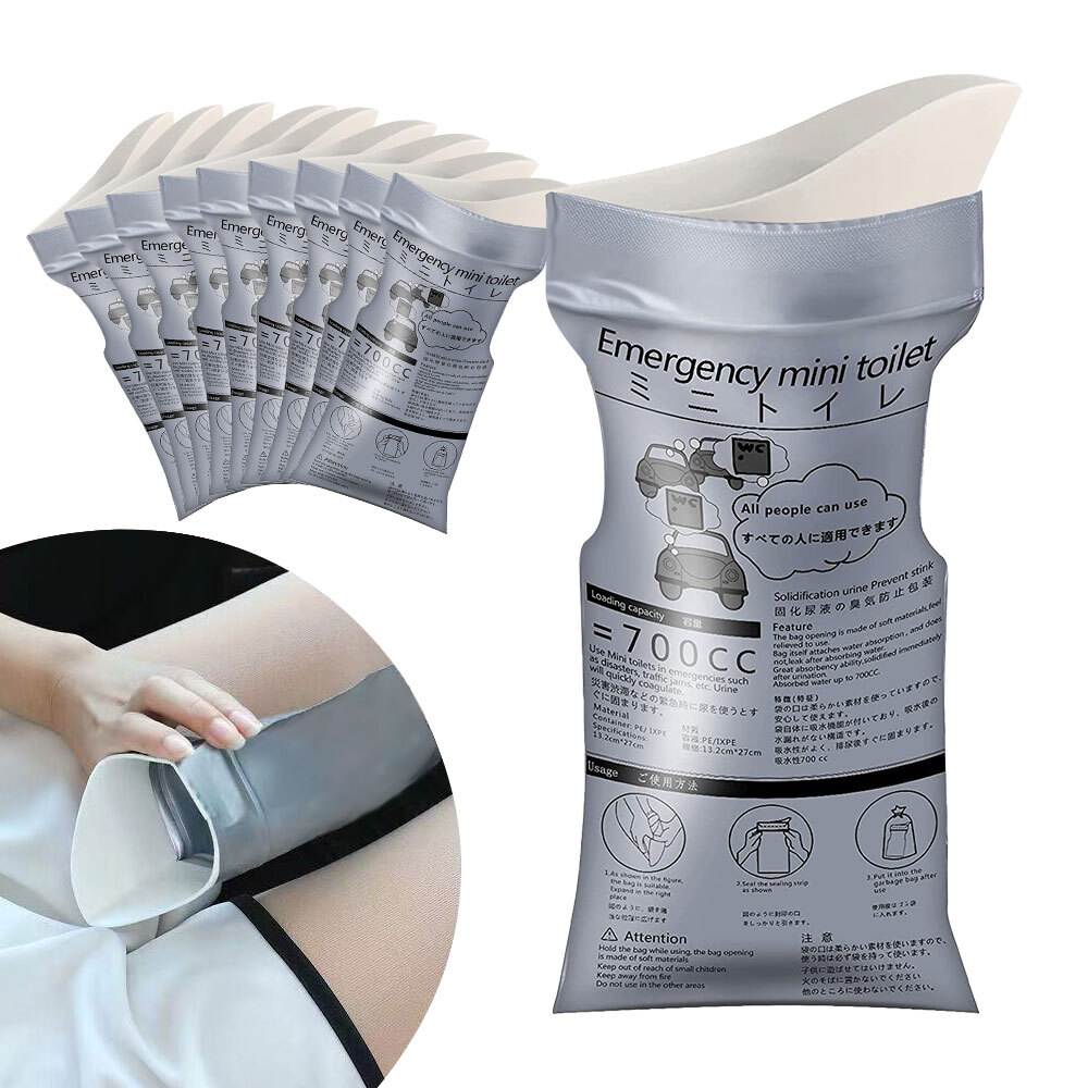10~50PCS 700ml Disposable Emergency Pee Bag Unisex Toilet Car Urine Vomit Bag US