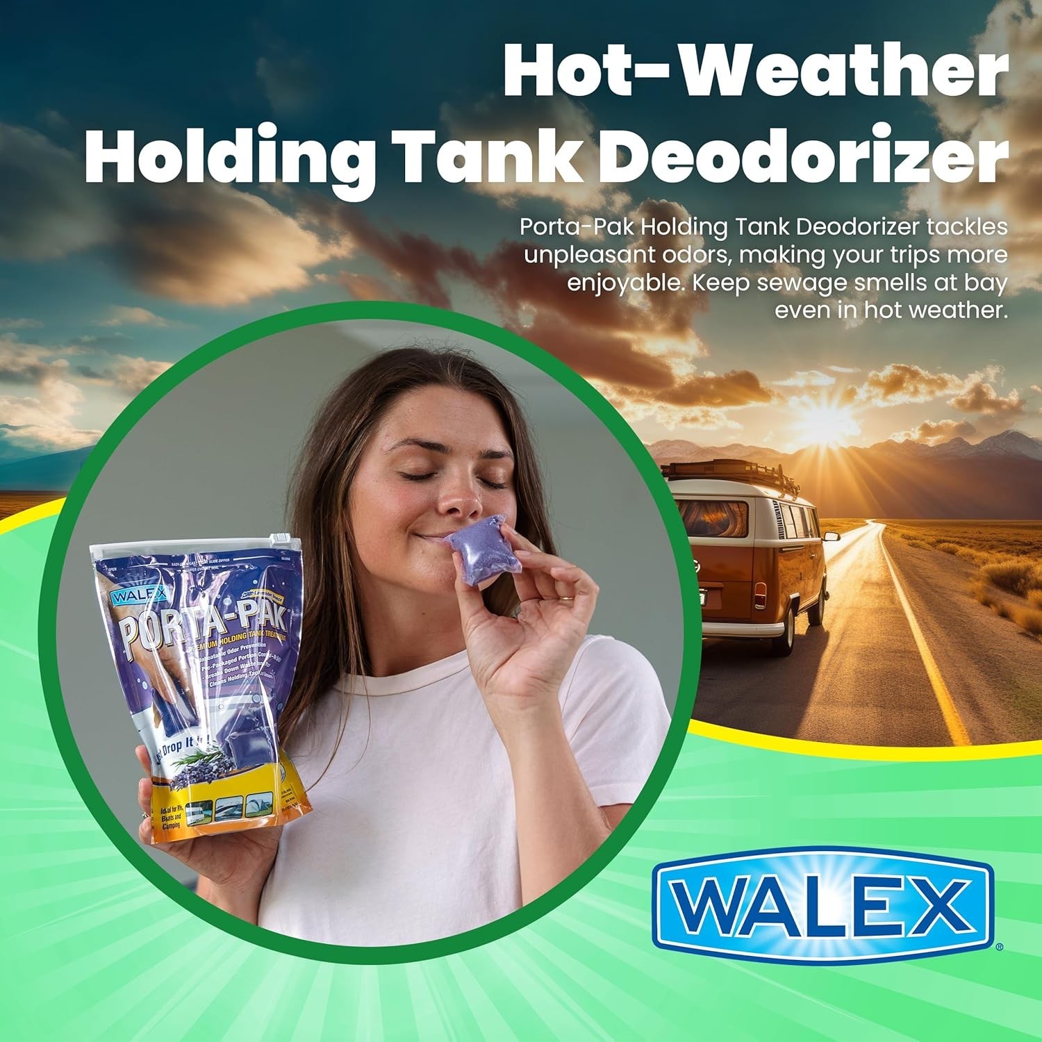 Lavender Breeze Porta-Pak Holding Tank Deodorizer – Breaks Down Waste & Odors