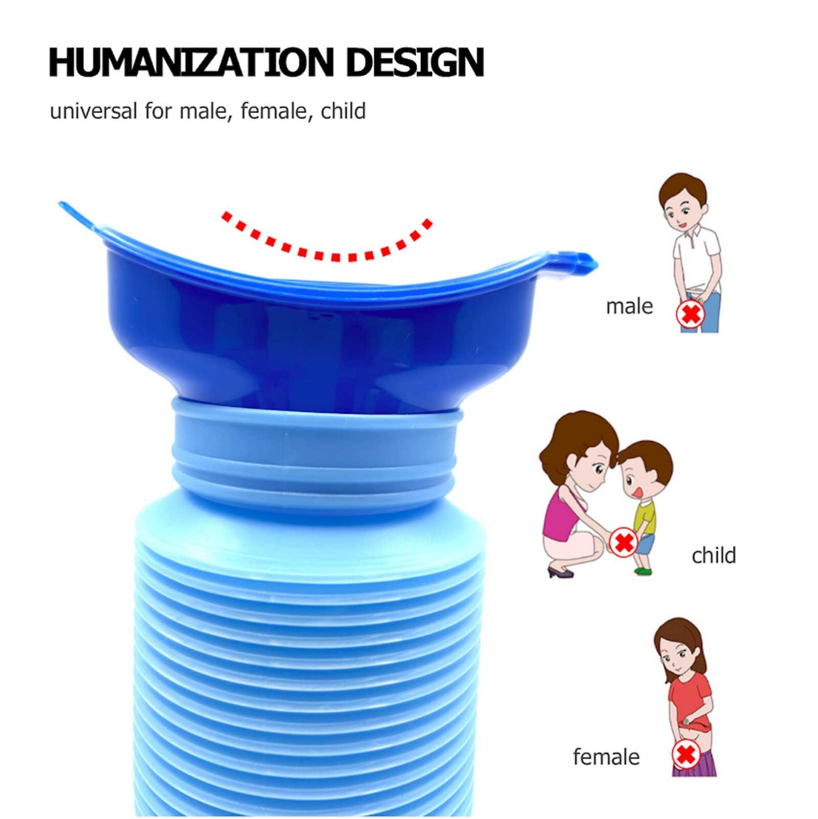 Emergency Portable Urinal Travel Camping Car Toilet Pee Bottle Kit Male Female