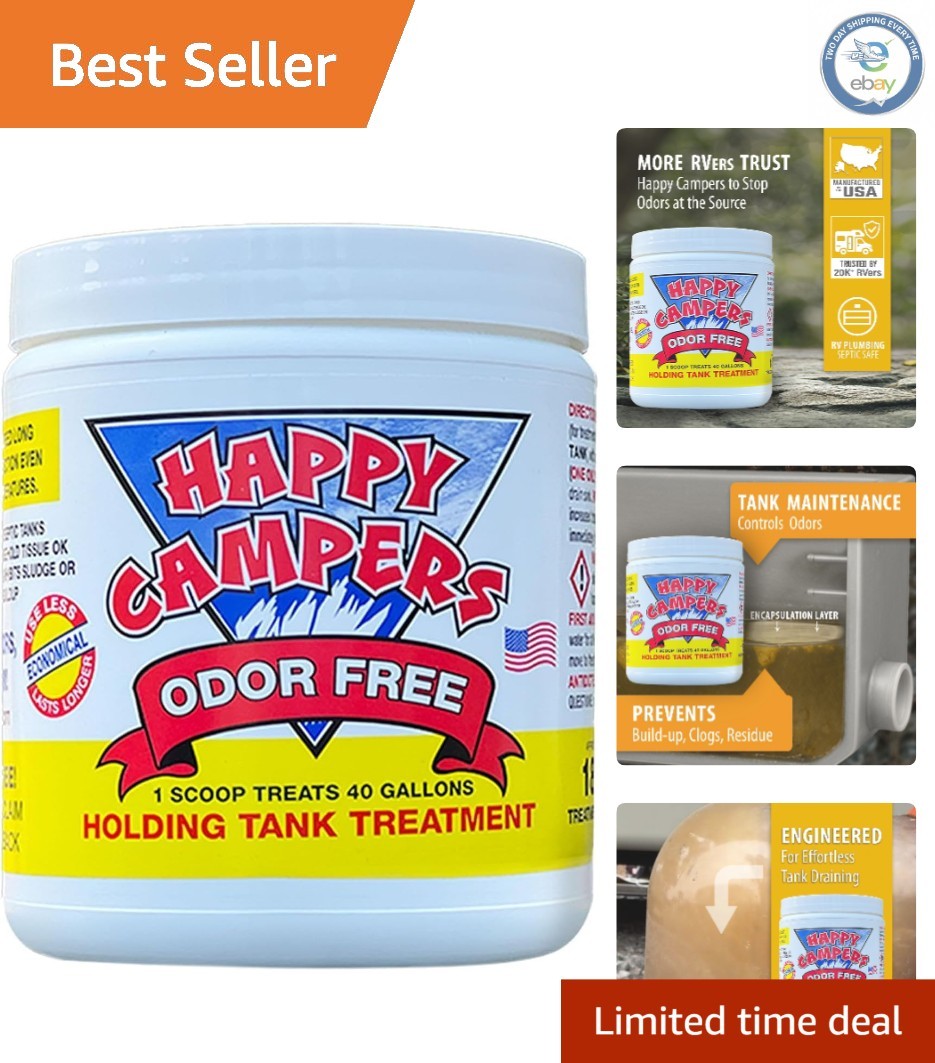 RV Toilet Treatment – Long-Lasting Odor Control & Clog Prevention, 18 Treatments