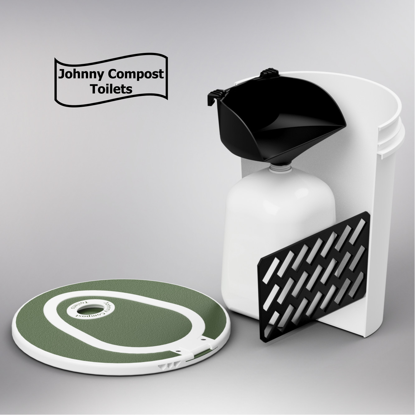 NETTYgo – Composting, Separating Toilet Kit – just add 5 gallon bucket, 13g bag