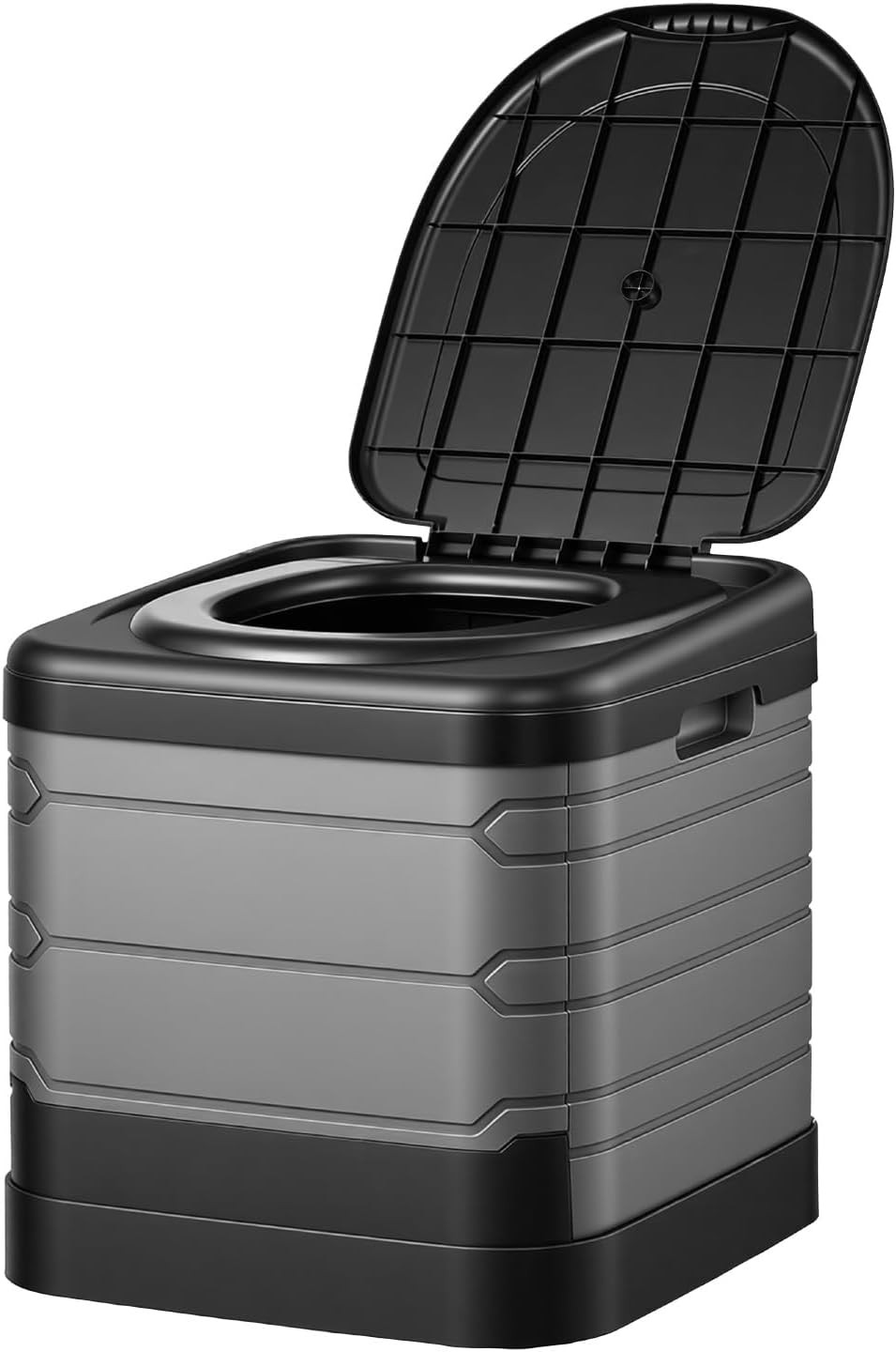 Portable Toilet, 330 Lbs Load Capacity, Folding Camping Toilet for Adults, Outdo