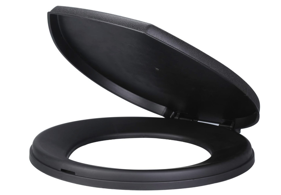 Portable Emergency Toilet Seat for 5 Gallon Bucket Snap-On Camping bucket not in
