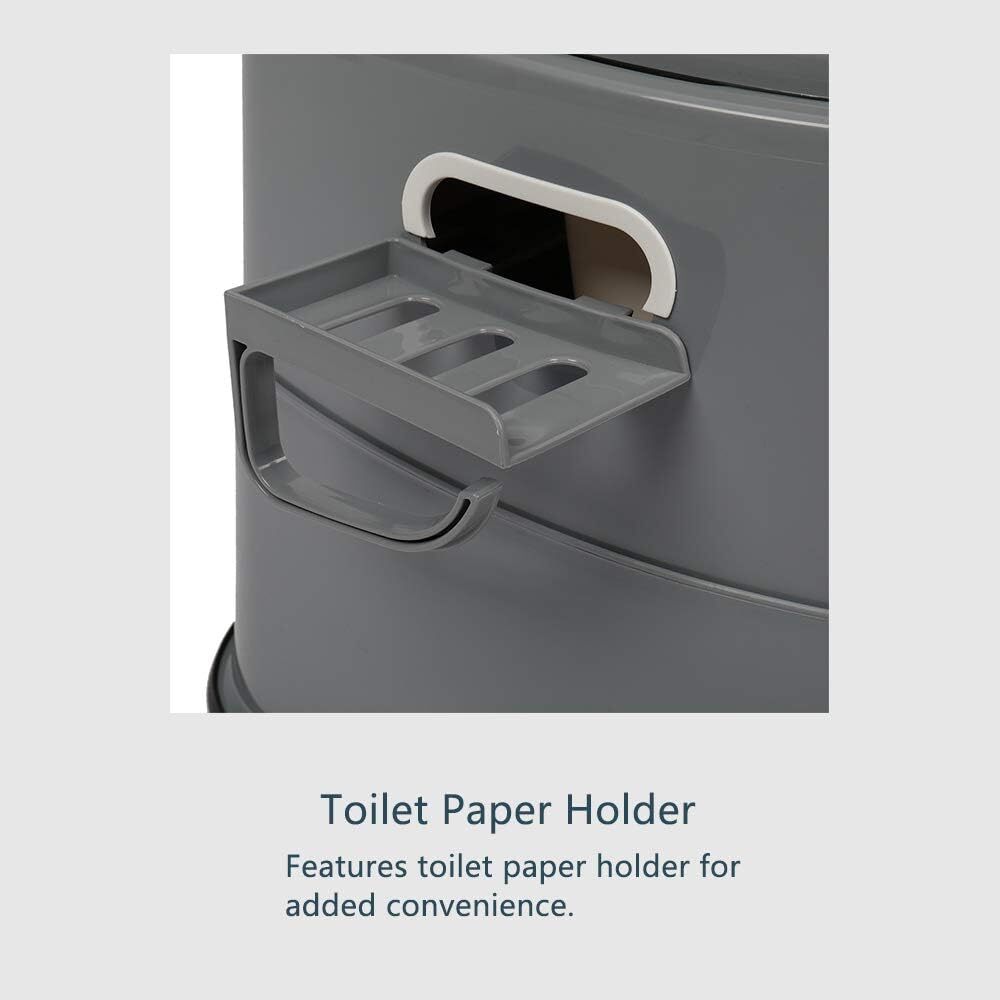 New Porta Potty Portable Toilet Camping Detachable Inner Bucket w/Paper Holder