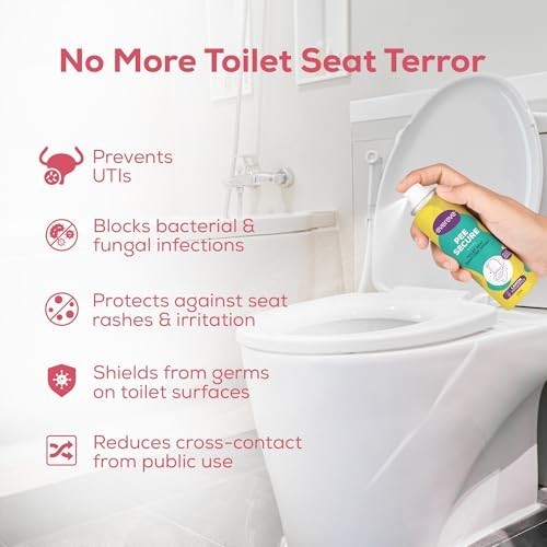 Evereve Pee Secure Toilet Seat Sanitizer Spray Jasmine Lemon Pack of 2 x 100ml