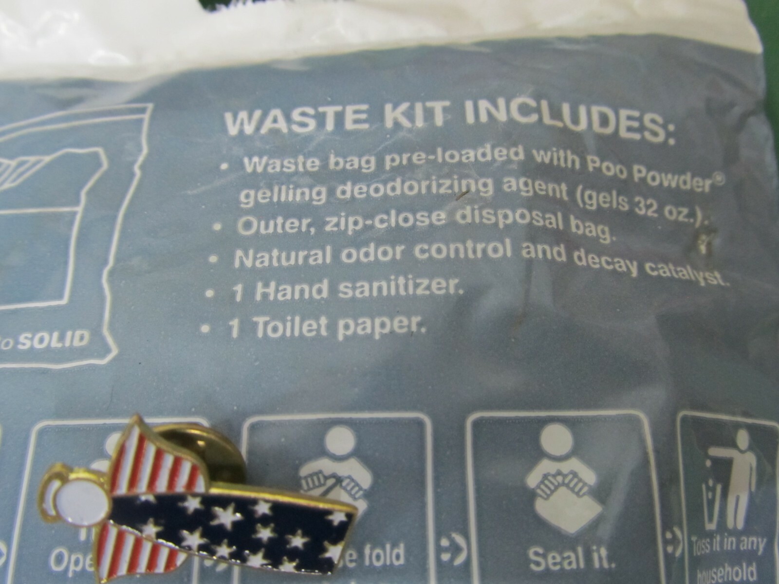 CLEANWASTE GO ANYWHERE TOILET WASTE KITS WAG BAG PORTABLE CAMPING HIKING 12 PACK