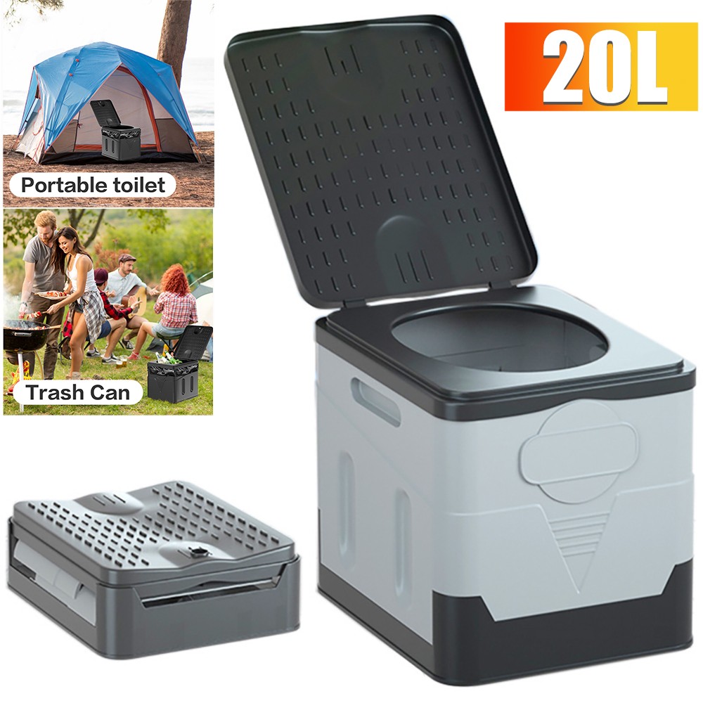 Portable Toilet and Privacy Tent for Adults, Pop Up Potty Tents Outdoors Toilets