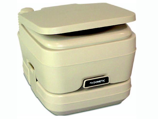 2.5 Gallon Adult Size SaniPottie 962 Portable Toilet With Bellows Flush