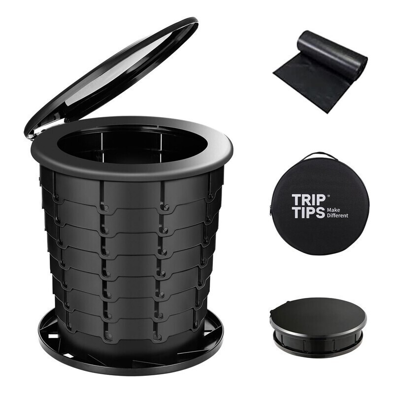Upgrade Retractable Portable Toilet Travel Toilets Adjustable Height Camping New