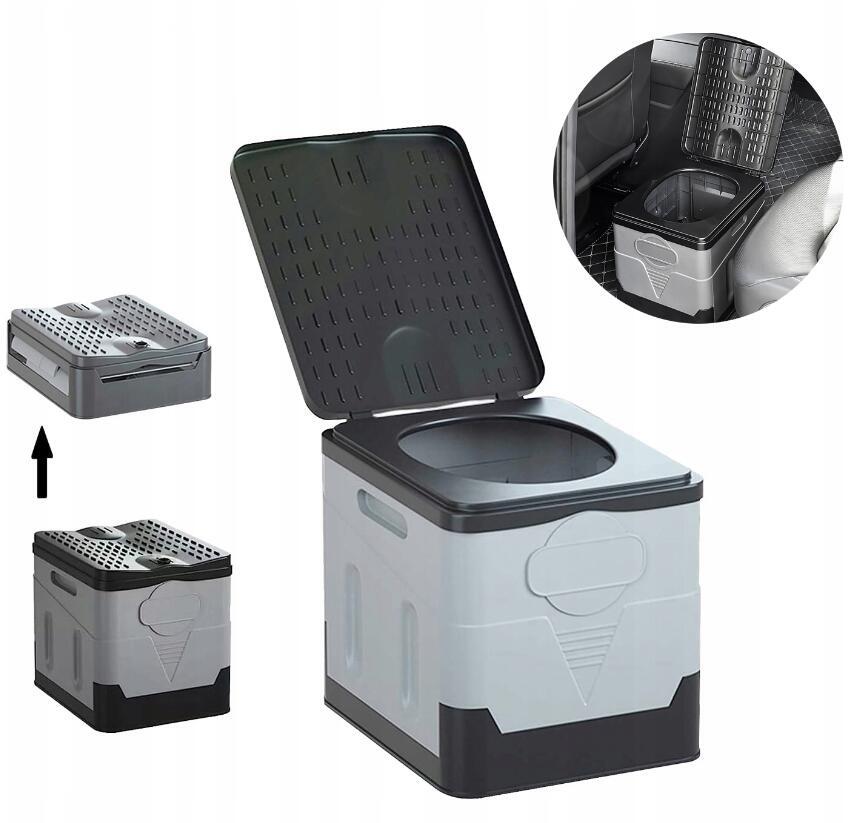 6.6 Gallon 20L Portable Toilet Flush Travel Camping Commode Potty Outdoor Indoor